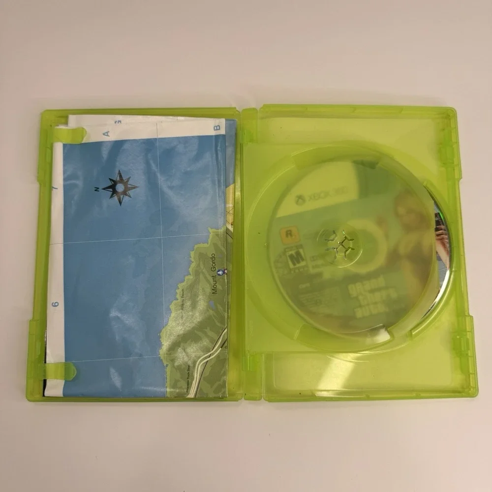 Grand Theft Auto Five Xbox 360 Missing One Disk Comes With Map Untested